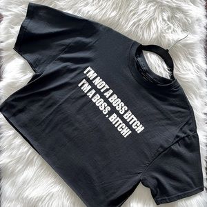 New Cropped Statement Top Sz Med